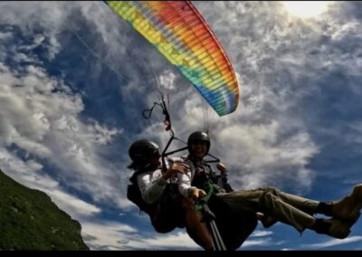 Decollo in parapendio da Cavallaria nel Canavese